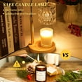 thumbnail image 5 of Clear Candle Warmer Lamp with Timer and Dimmable, Height and Brightness Adjustable, Birthday Gifts for Women Mom, Electric Wax Melt Warmer For Scented Jar Candles, New Home Bedroom Decor Aesthetic, 5 of 6