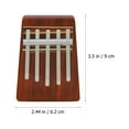 thumbnail image 4 of Miangastore Kalimba Pouce Piano Bois Brun Rougeâtre 1 Pce 3.54x2.44x0.79 Po, 4 of 8