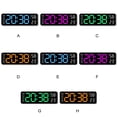 thumbnail image 2 of Naiovety ABS Reloj meteorológico creativo Pantalla grande Función de horario de verano 6. Reloj despertador de horario de verano Decoración del hogar, 2 of 6