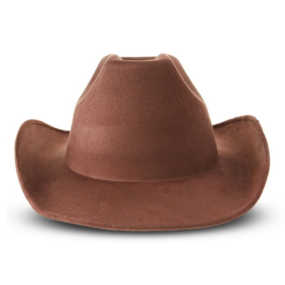Cowboy Hat, Brown, Halloween Costume Accessory for Adults, One Size Fit, by Way to Celebrate