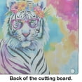 thumbnail image 5 of Hippie Animal White Tiger Glass Cutting Board 12 in x 15 in, 5 of 5