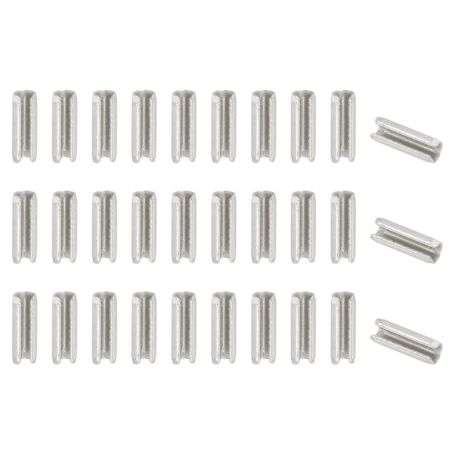 Uxcell Slotted Spring Pin 304 Stainless Steel Split Roll Pins Spring Dowel for Home Improvement Automotive Machine Repair 3/32" x 5/16" (2.7mm x 8mm) 50