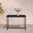 thumbnail image 2 of Armen Living Grand Aluminum Outdoor Patio Counter Height Dining Table in Black, 2 of 5