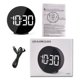 thumbnail image 5 of Reloj Despertador Electrónico Led, 4 Niveles De Brillo Ajustable, Reloj Despertador Pequeño Con Espejo Recargable, Reloj Despertador De Cabecera Con Pantalla De Temperatura Feliz Sencillez, 5 of 5