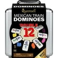 thumbnail image 1 of Juego de dominó Mexican Train Queensell con números 91 fichas, 1 of 8