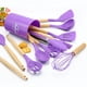 thumbnail image 2 of Fasiaou Kitchen Utensils Set of 12, Silicone Cooking Utensils with Non-Slip Wooden Handle and Organizer Bucket, 450°F Heat Resistant Cookware Utensils Set (Assorted Colors-Upgraded), 2 of 7