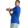 thumbnail image 2 of Hanes Essentials Men's Cotton T-Shirt Blue Horizon M, 2 of 8