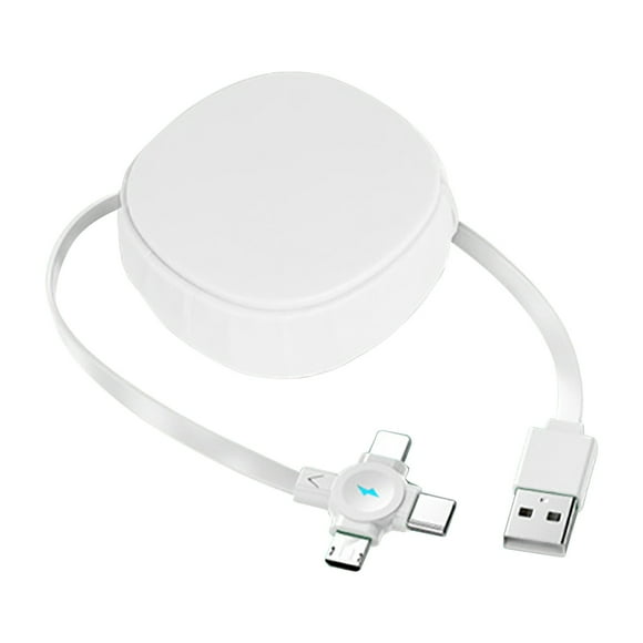 onlyliua para Interior/Exterior Cables 3 a 1 para Teléfono Cables a Carga Retráctil 3 a 1 Cables a Carga Rápida Cargador de Teléfono Retráctil Múltiple para Todos Los Dispositivos