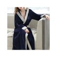 thumbnail image 5 of Women's Autumn And Winter Fashion Pajamas Beauty Salon Bathrobe Thick Section Plus Long Velvet Robe Flannel, 5 of 6