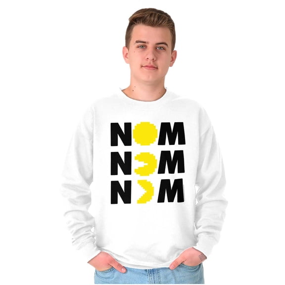 Vintage 80s Game On PACMAN Retro Sweatshirt for Men or Women Brisco Brands M