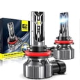 thumbnail image 1 of -30000lm2pcs 30000lm E2 Canbus Led Headlight H4 9003 H7 H1 H3 9005 Hb3 9006 Hb4 H8 H9 H11 H16jp 9012 Hir2 880 881 H27 Led Fog Lamp Bulbs, 1 of 1