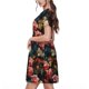 thumbnail image 2 of Disketp Rose Flowers para Vestido de Manga Corta para Mujeres, Vestidos de Verano para Mujeres, Casual y Holgado para la Playa, 2 of 6