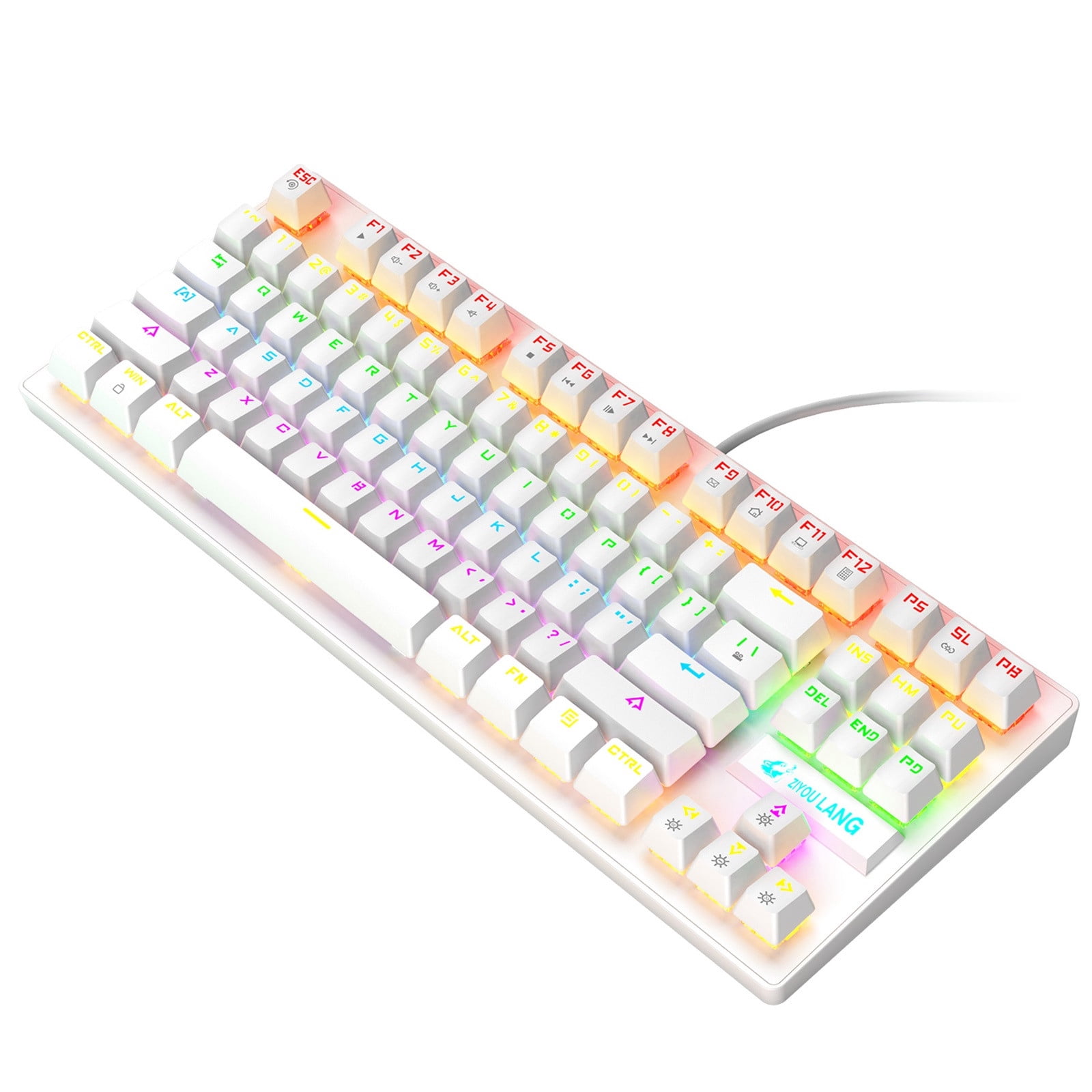AK33 Mechanical Keyboard, Blue 82-Keys Backlit Gaming Keyboard for Computer Laptop