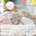 thumbnail image 2 of King 4 Piece Bedding Set Watercolor Marine Octopus Starfish Soft Breathable Duvet Cover and Pillowcase, Sailboat Shell on Retro Newspaper Duvet Cover Set Bed Sheets for Bedroom Dormitory Guest Room, 2 of 9