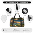 thumbnail image 4 of Rocae Sunflowers At Sunset Print Hand Travel Bag Travel Duffel Bag and Fitness Bag, Women's Waterproof Weekend Tote, Men's Travel and Fitness Essentials, 4 of 7