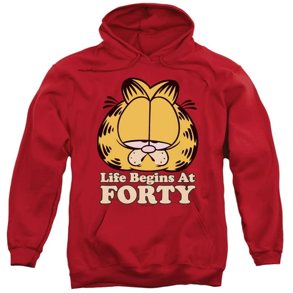 Garfield - Life Begins At Forty - Pull-Over Hoodie - XX-Large