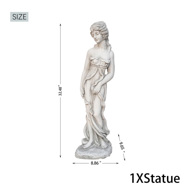 34.6" Tall Elegant Classical Sculpture Art for Indoor Garden Outdoor
