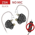 thumbnail image 1 of Auriculares de metal KZ-ZSN Tecnología híbrida 1BA+1DD HIFI Auriculares bajos Auriculares, 1 of 8