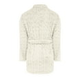 thumbnail image 7 of Fnooota Womens Fleece Robes, Long Sleeve Warm Knee Length Soft Winter Sleepwear with Belt Beige Size S-2XL, 7 of 7
