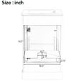 thumbnail image 4 of 20-inch Bathroom Vanity With Ceramic Sink, Compact Structure, And Adjustable Shelf For Space Optimization Solid Craftsmanship, Upgrade, 4 of 7