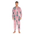 thumbnail image 5 of 1 Piece Adult Onesie Pajamas Cozy & Loose-Fit Sleepsuit Loungewear with Pockets Candy Canes and Christmas Tree Small, 5 of 7
