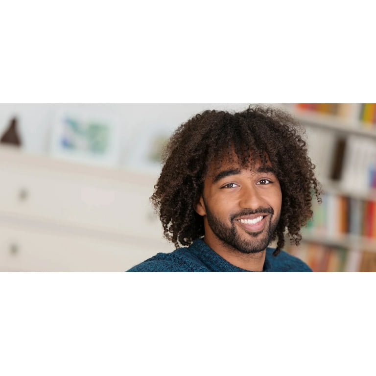 Curly gummipuffern patchy beard