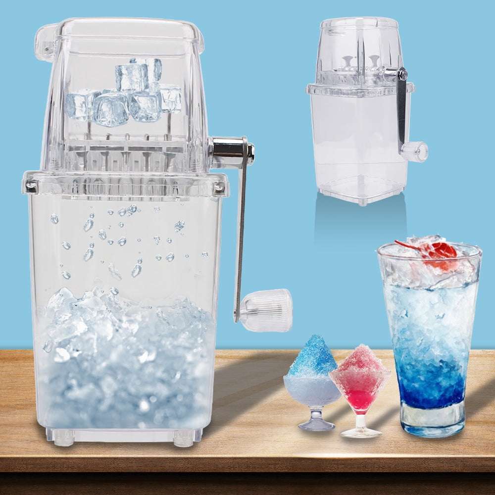 Manual Ice Crusher & Shaved Ice Machine – 1.25L Large Capacity Hand-Cranked Ice Shaver for Home, Bar & Parties – Portable Multi-Function Snow Cone Maker & Blender Tool for Cocktails & Desserts