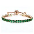 thumbnail image 2 of Pulsera de Cristal Fernando Con Abalorios Ajustables Verde, 2 of 8