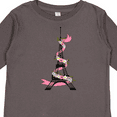 thumbnail image 4 of Inktastic Eiffel Tower in Paris with Flowers and Pink Banner Boys or Girls Long Sleeve Toddler T-Shirt, 4 of 5