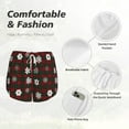 thumbnail image 4 of Salouo Plaid Snowflakes Festive Print Women's 2 in 1 Running Shorts Double-Layer Shorts Athletic Workout Gym Yoga Shorts Running Shorts for Women-X-Large, 4 of 7
