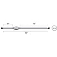 thumbnail image 3 of Johnson Evinrude OMC New OEM 5/16" Fuel Gas Line 8ft Hose & Primer Bulb, 5008609, 3 of 4