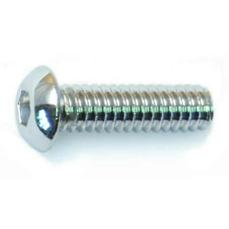 

1/4 -20 x 7/8 Polished 18-8 Stainless Button Head Socket Cap Screws (6 pcs.)