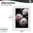 thumbnail image 4 of Stupell Industries French Country Soft Pink Peony Garden White Framed Print Under Glass, 14 x 20, by Petals Prints Design, 4 of 8