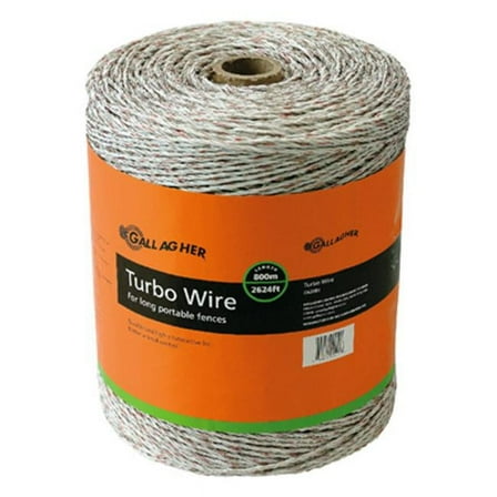 Gallagher G62089 0.63 x 2624 ft. Ultra White Turbo Wire