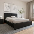 thumbnail image 6 of Nexera James King Size Panel Headboard, Black Oak, 6 of 6