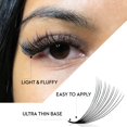 thumbnail image 4 of Extensiones de pestañas One V Salon 500, sueltas, prefabricadas, en forma de D Curl, 4 of 9