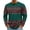 Green 47#, variant on Christmas Men Round Neck Long Sleeve Pullover Top, Novelty Printed Xmas Festive Casual Wear, Comfortable Winter Party Shirts, Stylish Daily Outfit For Holiday Multicolor 2XL
