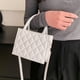 thumbnail image 5 of Bolsa de mano de moda para mujer, de mano pequeños con entramado rombal para niñas Ndcxsfigh Para Estrenar, 5 of 9