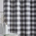 thumbnail image 3 of THD Cedar Buffalo Check Textured Light Filtering Grommet Lightweight Curtain Panels, Set of 2, 3 of 4