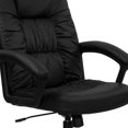 thumbnail image 3 of High Back Black Leather Executive Swivel Chair with Arms, 3 of 9