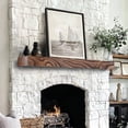 thumbnail image 4 of Fireplace Mantel Shelf   Wooden Floating Shelf for Over Fireplace  Handcrafted Wood Mantels  Wall-Mounted Mantel Shelves  Rustic Floating Mantels Shelves for Living Room, 4 of 5
