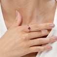 thumbnail image 4 of ANGARA Natural Bar-Set Solitaire Round 1 ct Ruby Bypass Ring in 925 Sterling Silver for Women (Size-6mm) | July Birthstone, Birthday, Anniversary, Jewelry Gift for Women | Natural Ruby Ring, 4 of 10