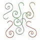 thumbnail image 5 of sweethay Ganchos en forma de S de metal Espiral Remolino Adorno Percha Árbol de Navidad Decoración Accesorios Kits de decoración para fiestas oro, 5 of 6