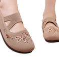 thumbnail image 7 of Norvail Summer Mesh Flyknit Embroidered Soft Sole Breathable Single Shoes – Lightweight Casual Slip-On Walking Shoes for Women, Cushioned Insole, Flexible Non-Slip Outsole for Daily Wear, 7 of 7
