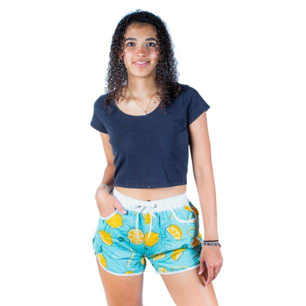 Short De Baño Estampado. Bañador Para Dama