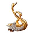 thumbnail image 1 of Swan Wine Rack Wine Rest Statue Swan Statue Wine Holder Tabletop Wine Rack Wine Display Rack Gold Wine Rack, 1 of 5