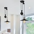 thumbnail image 4 of Vintage Style Pendant Lighting, Light Pulley Pendant For Commercial And Residential Use With Adjustable Length Design And Hard-Wired Installation, 4 of 5