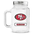 thumbnail image 1 of San Francisco 49ers Mason Jar Glass With Lid, 1 of 1
