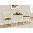 thumbnail image 1 of Monarch Specialties I 1326 - Dining Table, 30" Round, Small, Kitchen, Dining Room, Oak And Cream, Wood Legs, Transitional, 1 of 5