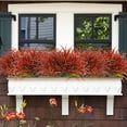 thumbnail image 6 of Artificial outdoor plants, artificial plastic plants, home garden channels, greenery, shrubs, window sills, boxes, front porch, cemetery, autumn decoration, autumn red (without flower pots), 6 of 12